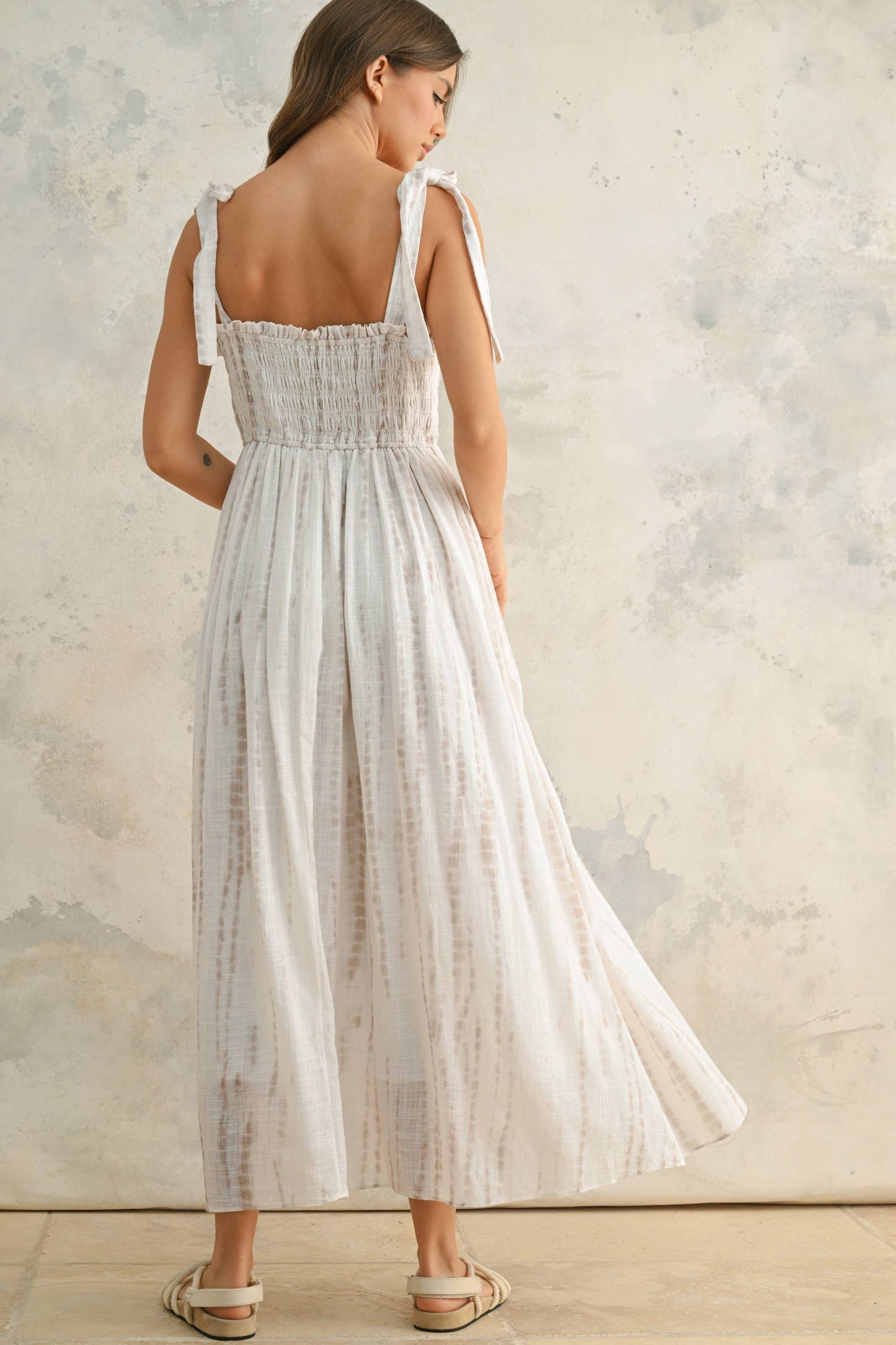 A DAY WITH YOU WOVEN LONG DRESS