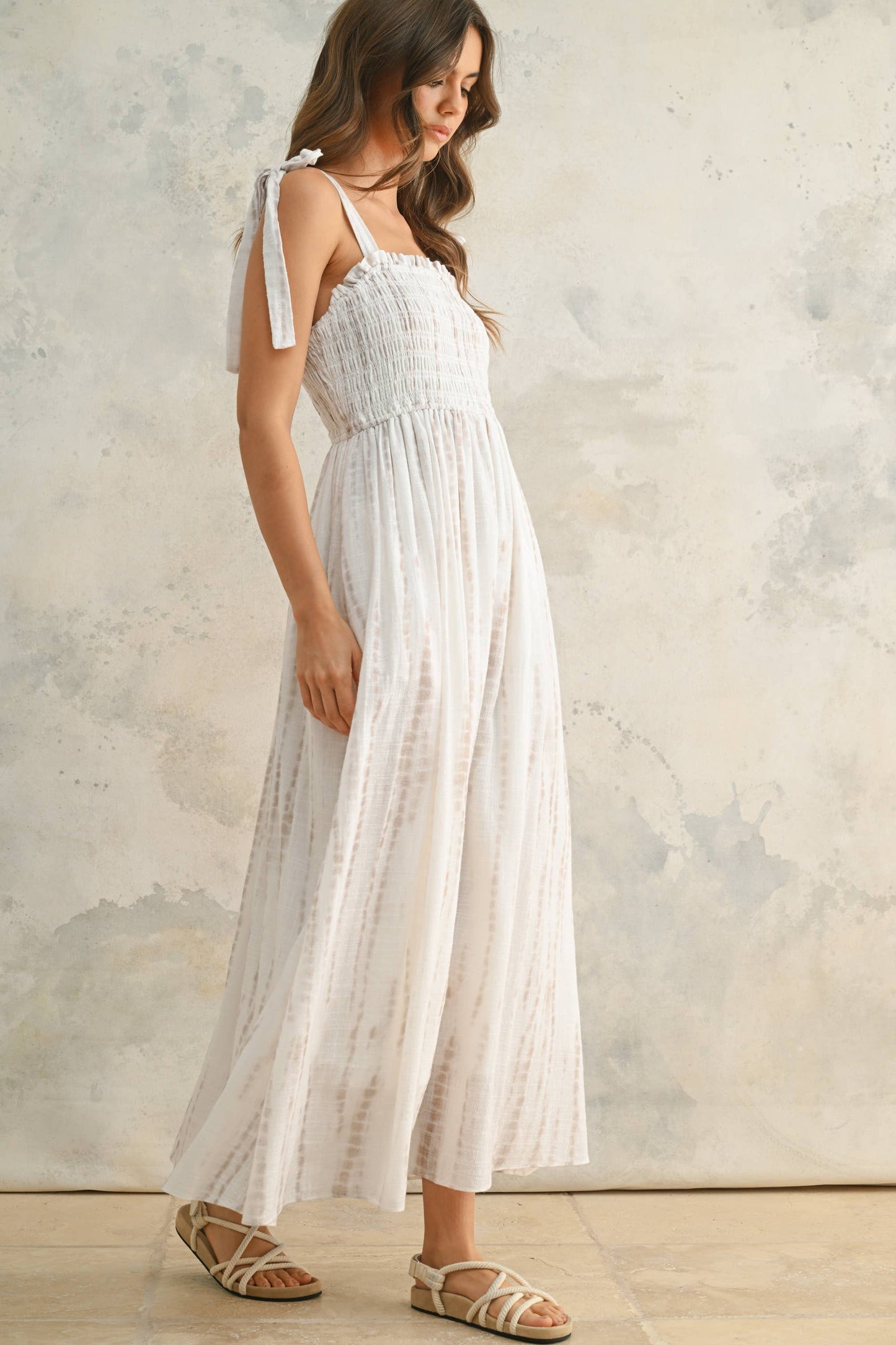 A DAY WITH YOU WOVEN LONG DRESS