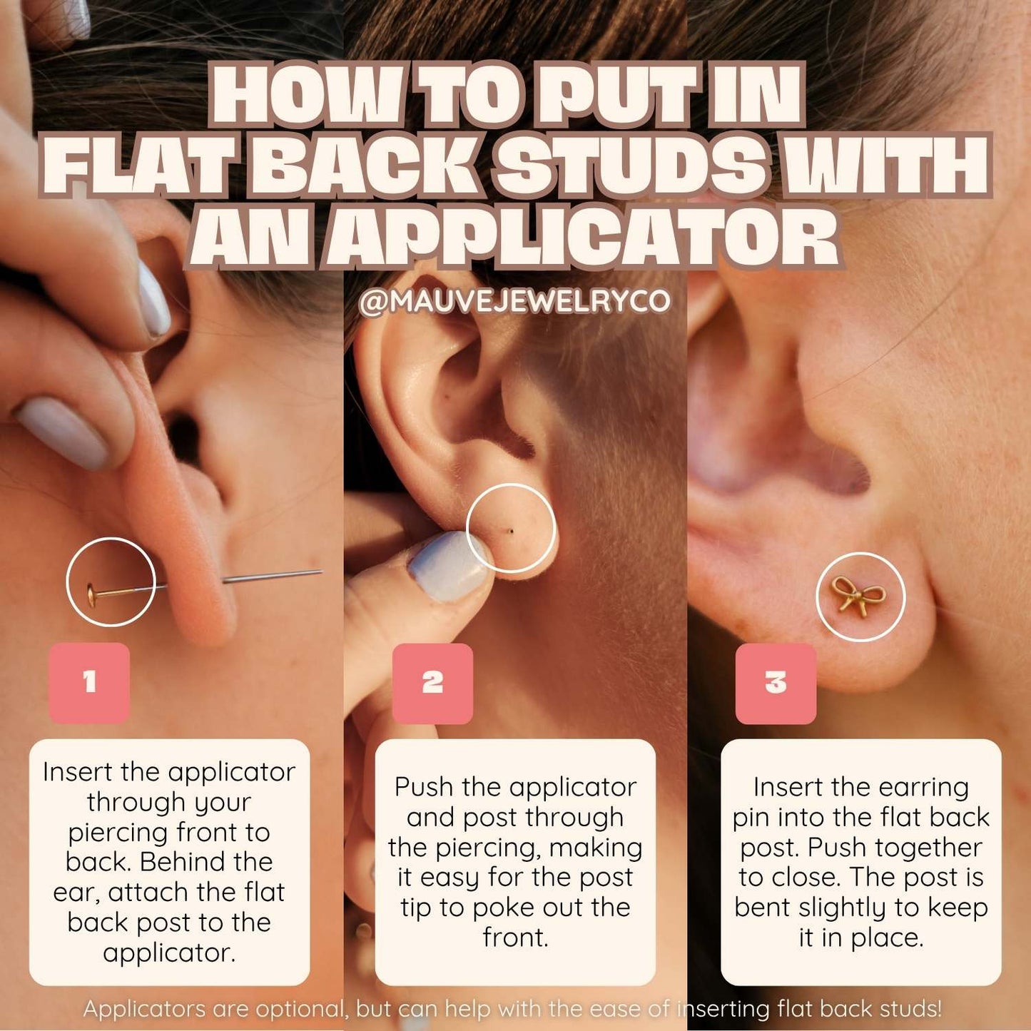 Flower Flat Back Studs