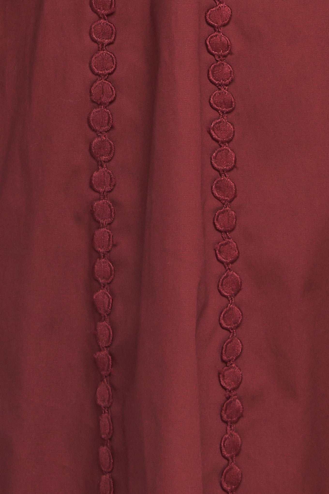 MODERN FEMME BURGUNDY WOVEN MIDI DRESS