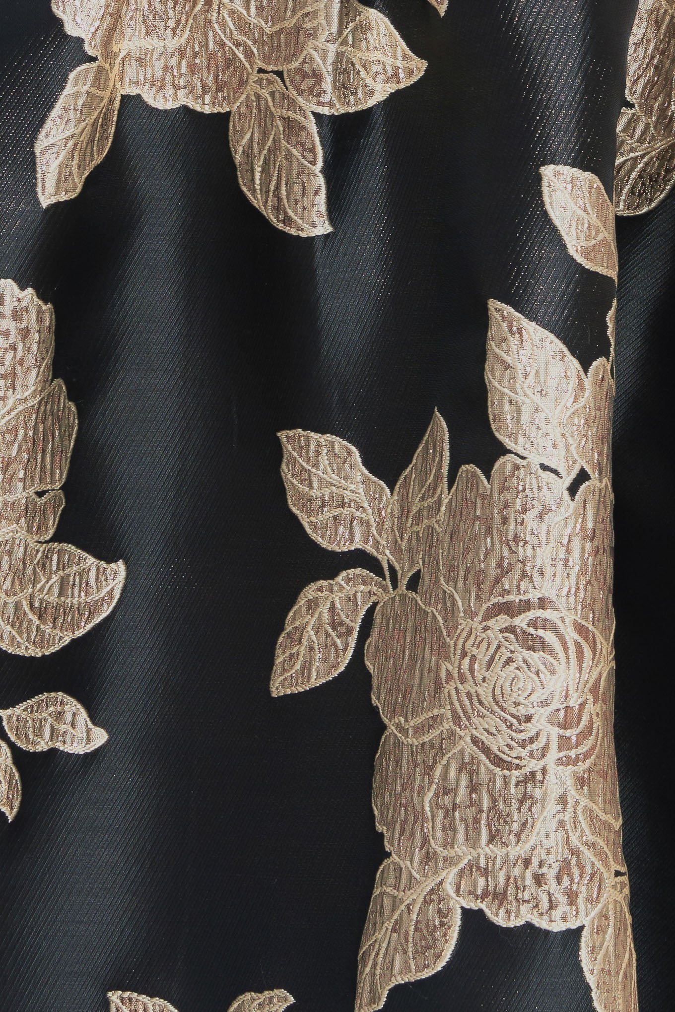 NOIR FLEUR WOVEN MINI DRESS