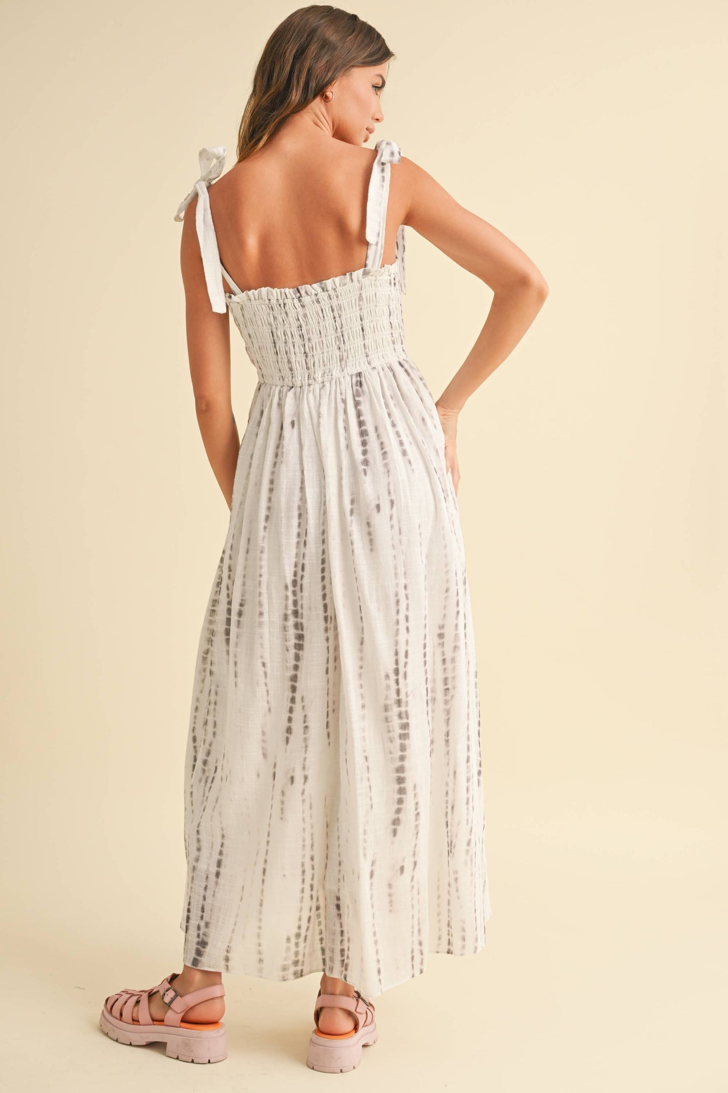 A DAY WITH YOU WOVEN LONG DRESS