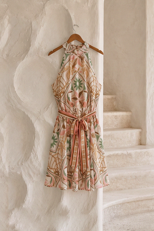 SOFT VOYAGE WOVEN MINI DRESS