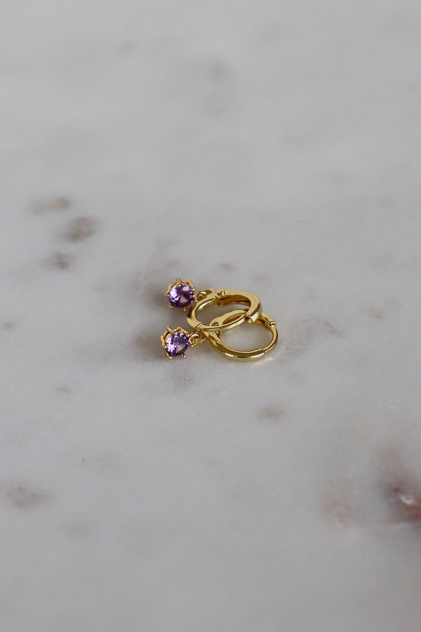 ROUND BIRTHSTONE HUGGIES