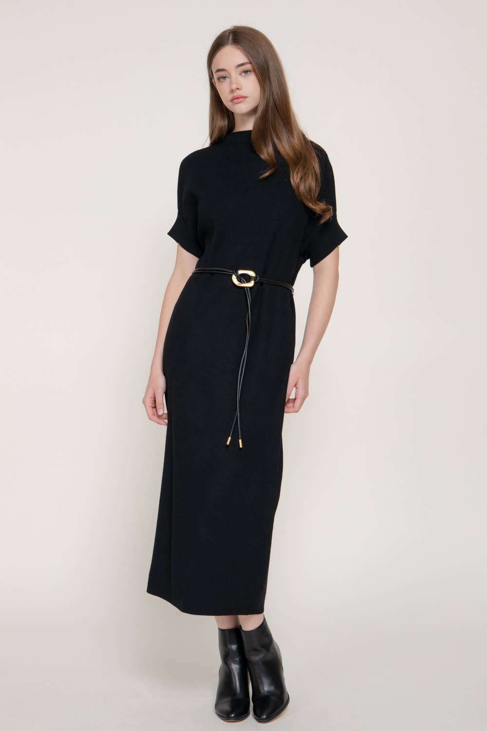 PARIS NOIR MIDI DRESS