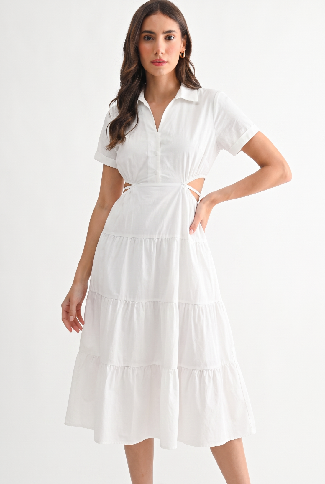 ISLA CUTOUT MIDI DRESS