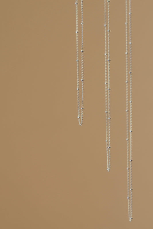 STERLING SILVER SATELLITE CABLE CHAIN