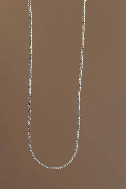 SILVER BEADED CHAIN