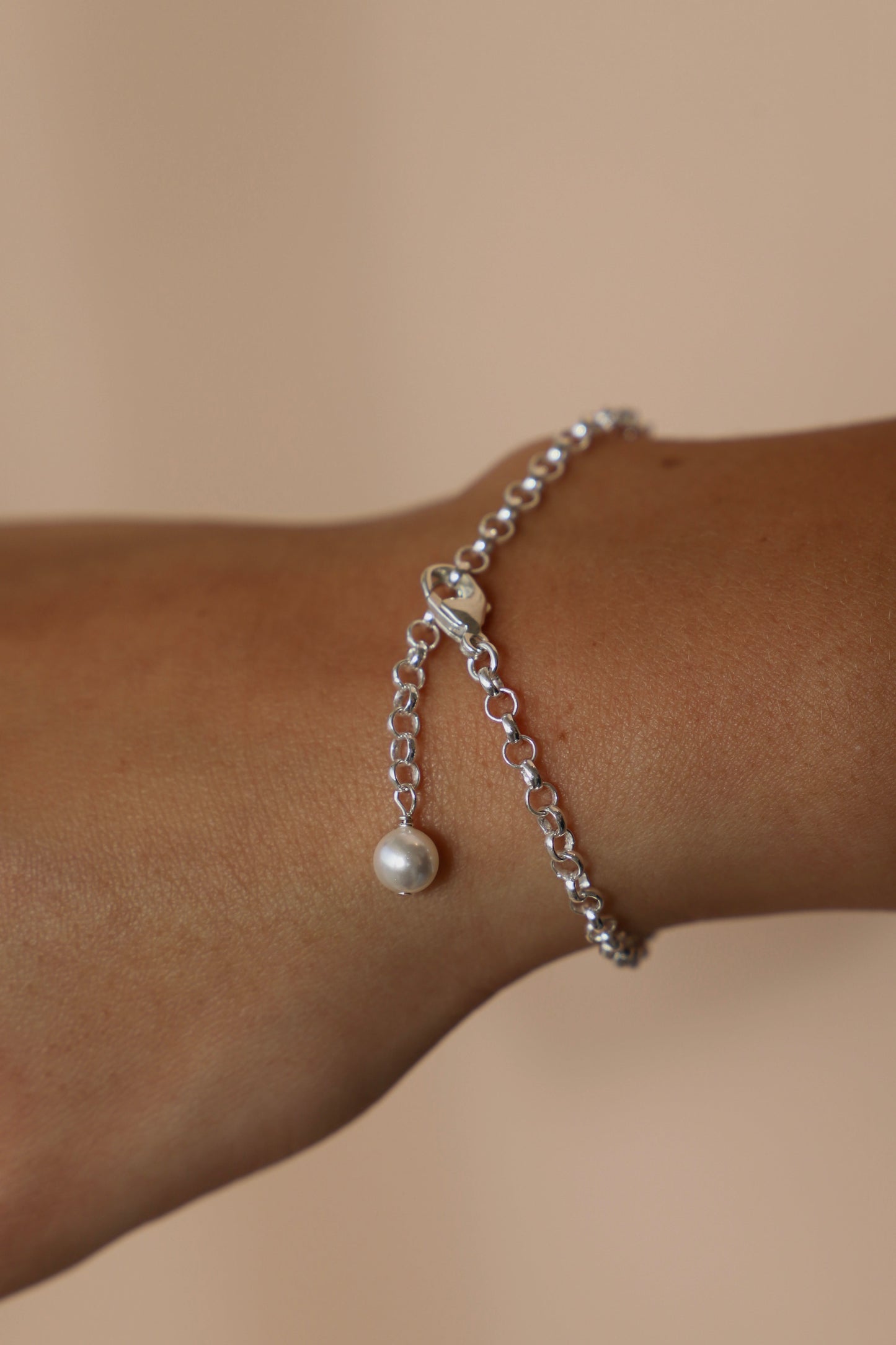SILVER ROLO CHAIN BRACELET