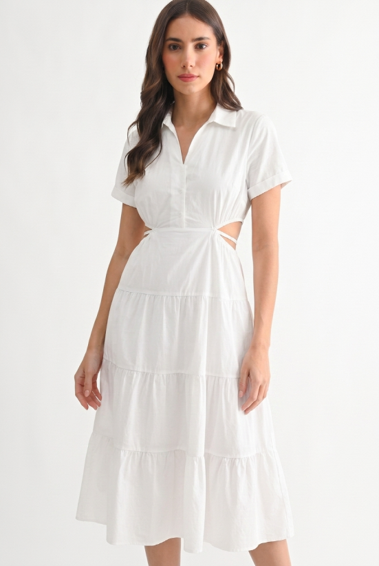 ISLA CUTOUT MIDI DRESS