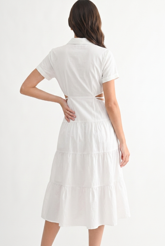 ISLA CUTOUT MIDI DRESS