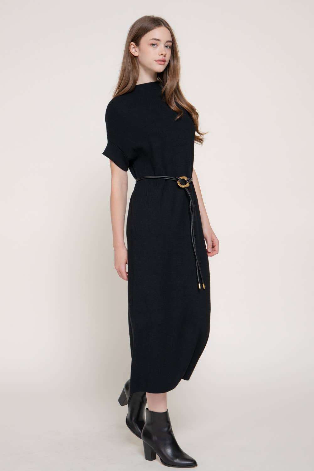 PARIS NOIR MIDI DRESS