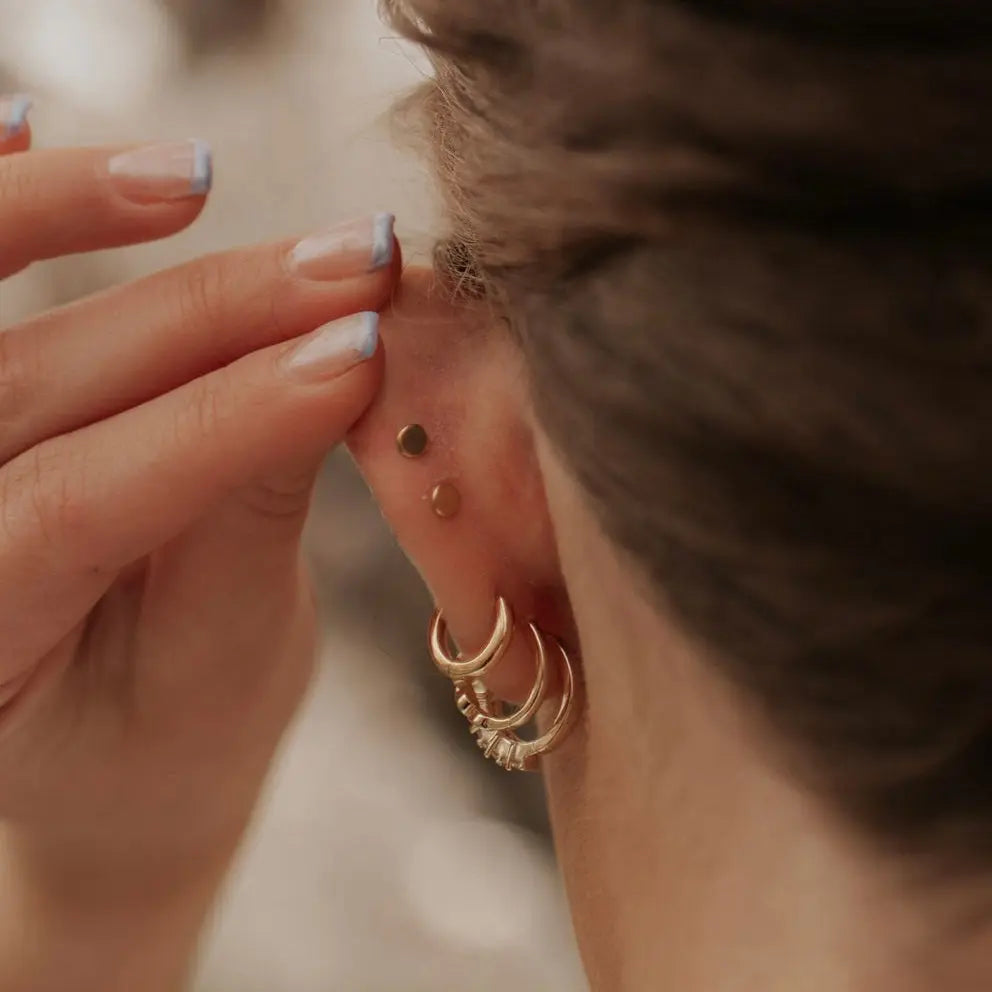 Lotus Flat Back Studs