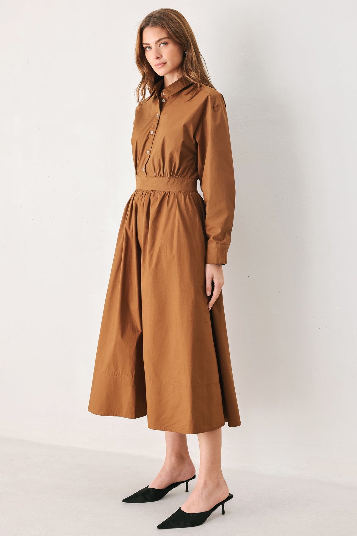 MEADOW MUSE WOVEN MIDI DRESS