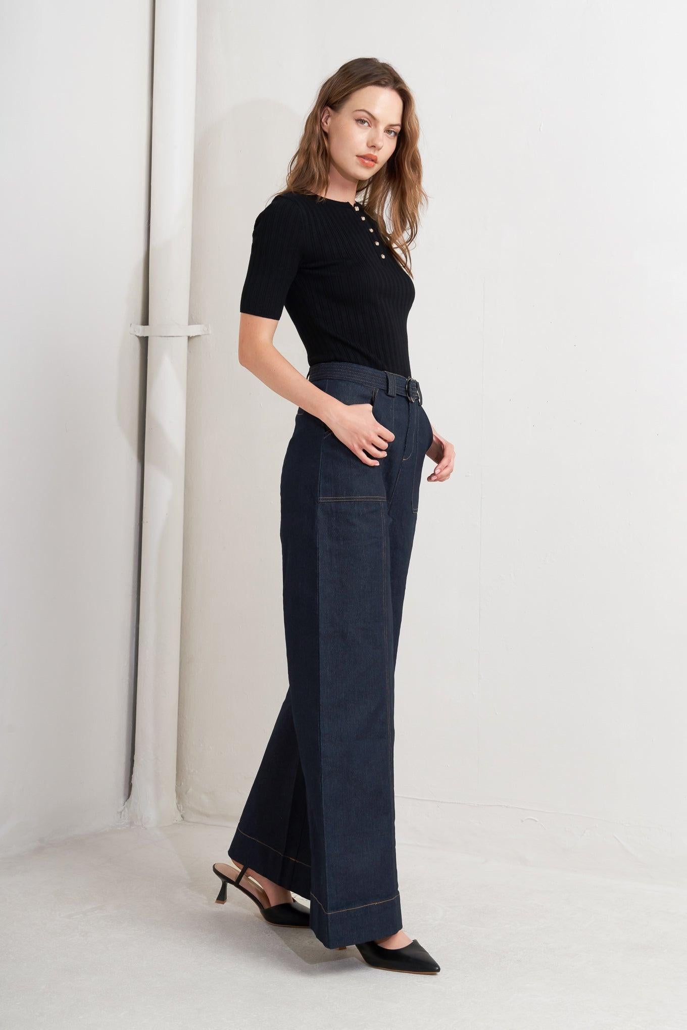 URBAN PANEL DENIM PANTS