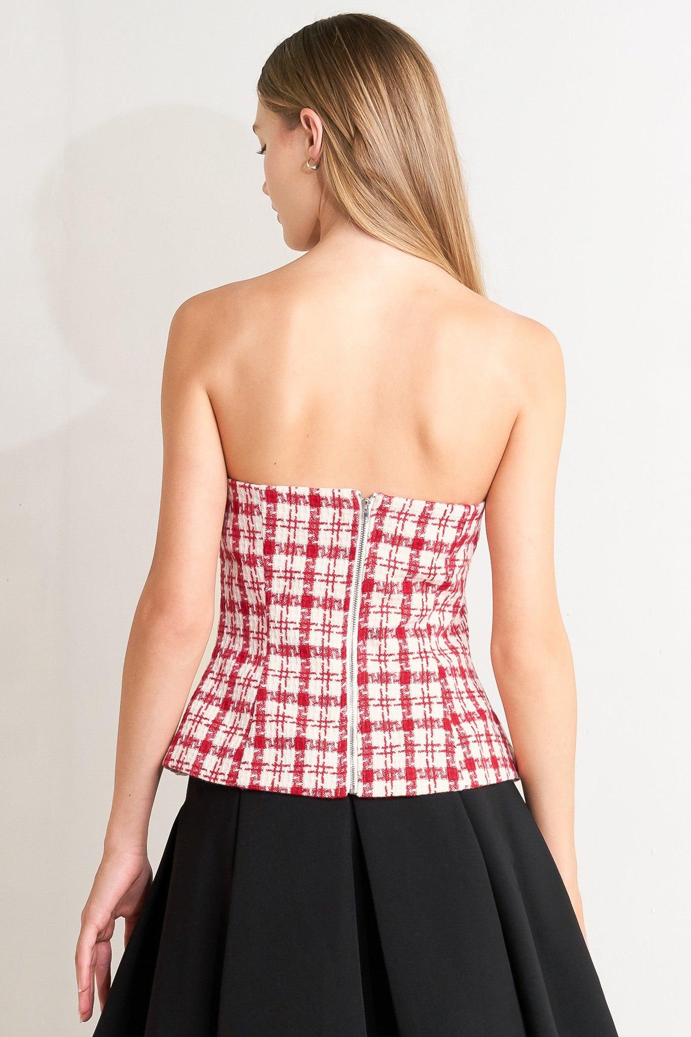 LADY CODE TWEED TOP