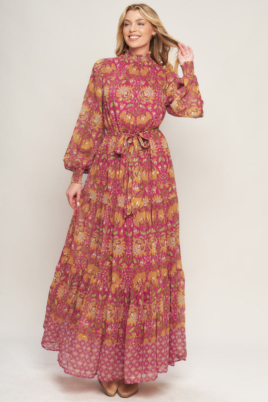 YOU ENCHANT ME WOVEN MAXI DRESS