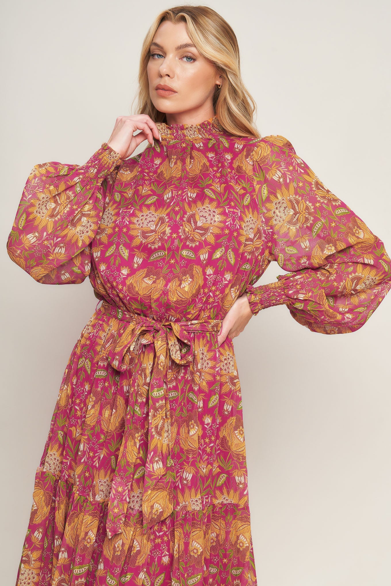 YOU ENCHANT ME WOVEN MAXI DRESS