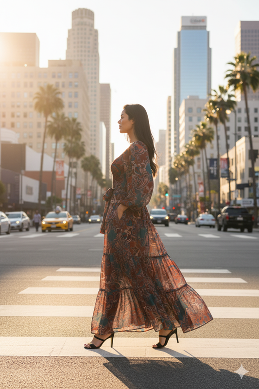DARLING SENSATION WOVEN MAXI DRESS