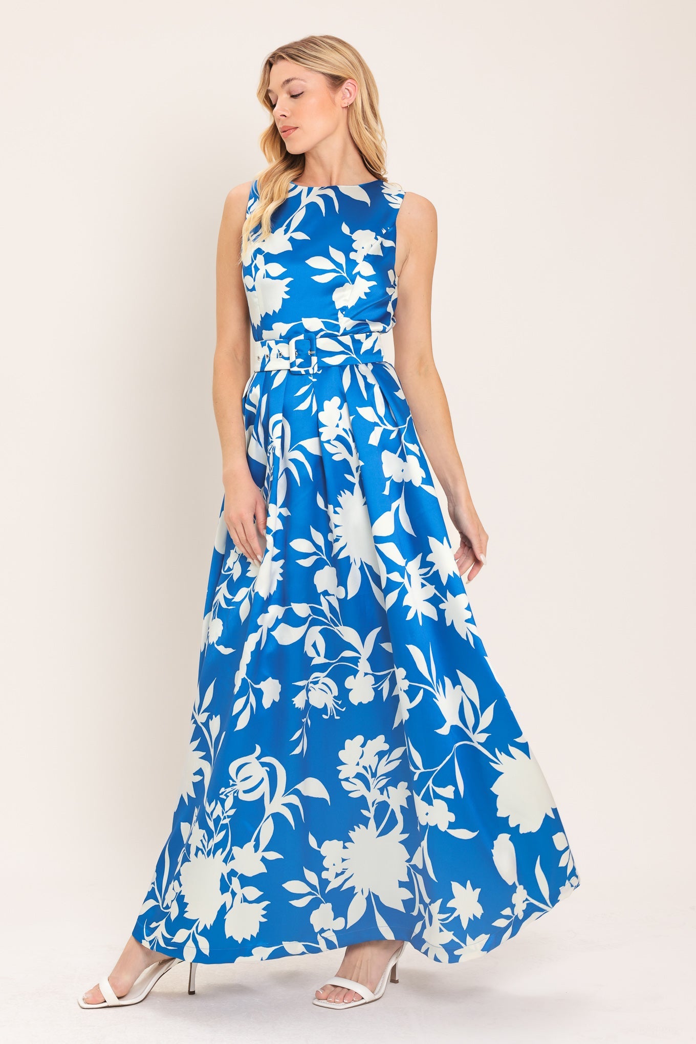 SAPPHIRE FANTASY BLUE WOVEN MAXI DRESS