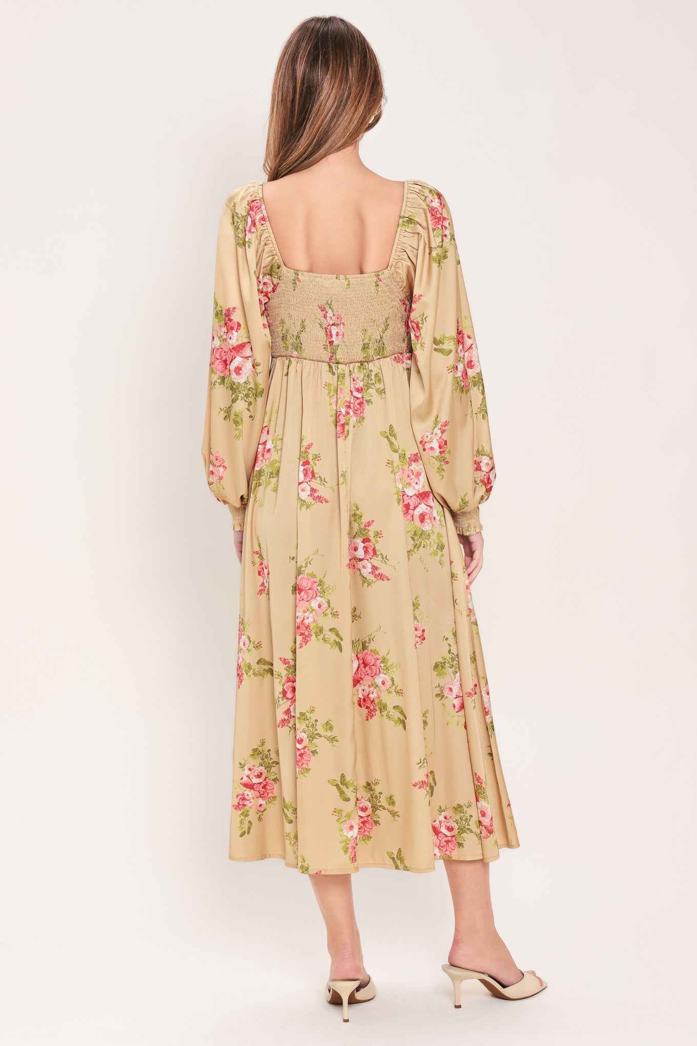 ENGLISH GARDEN WOVEN MIDI DRESS