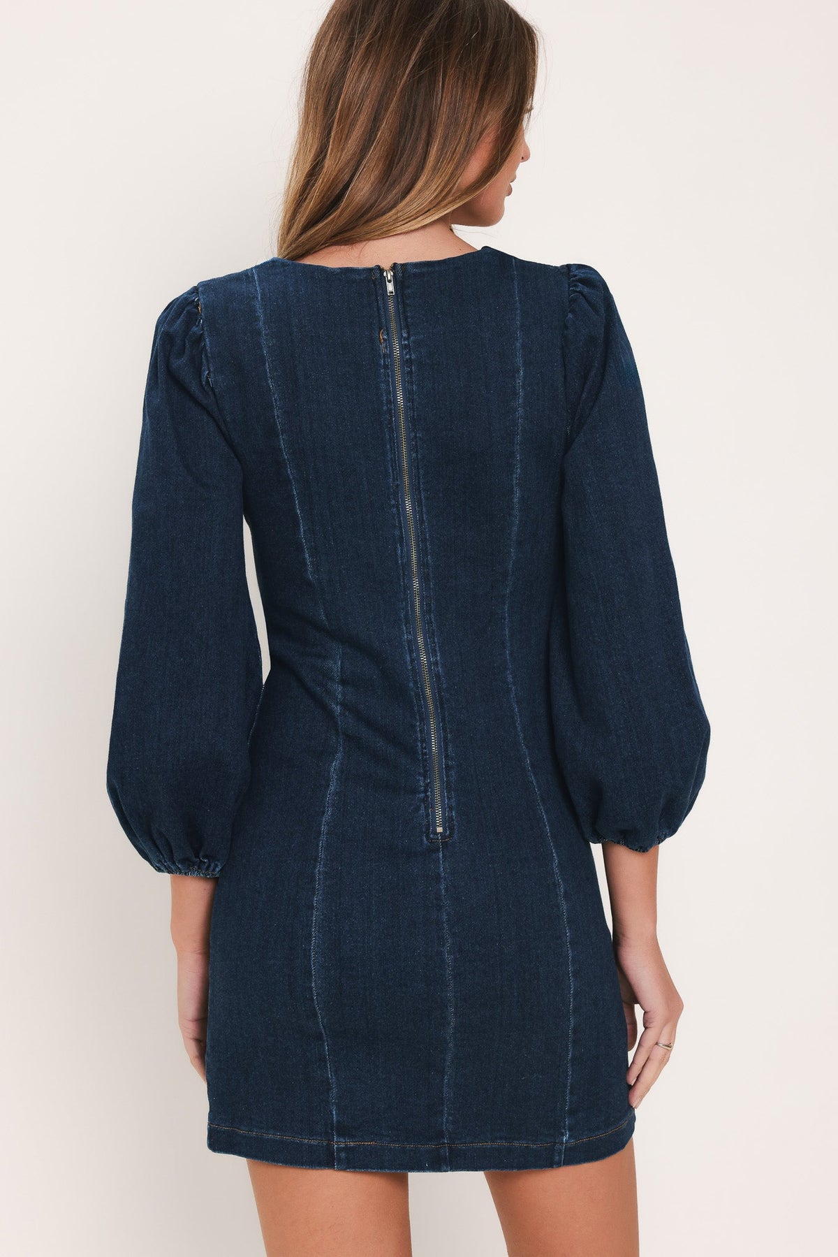 TIMELESS DENIM MINI DRESS