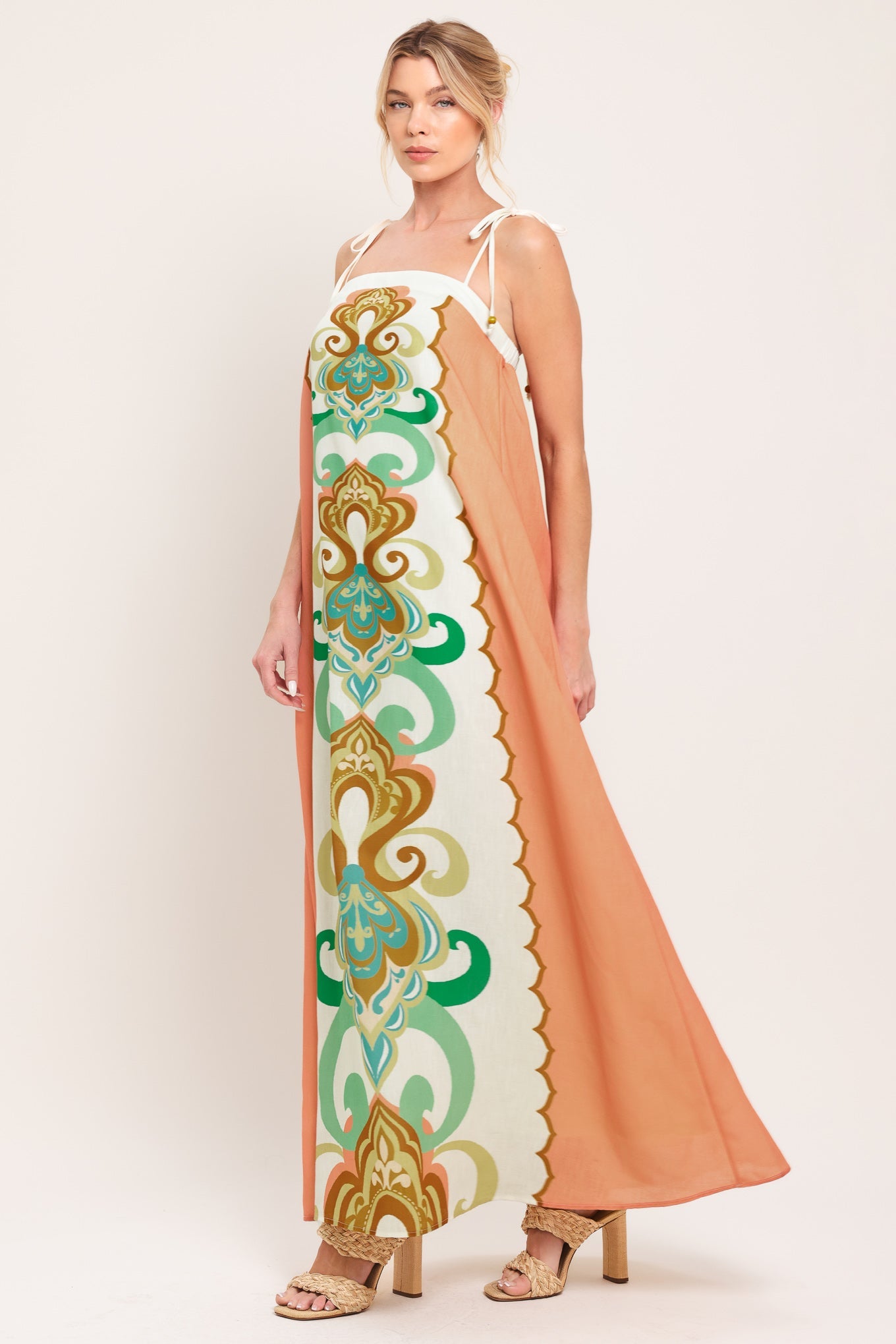 DESERT JEWEL WOVEN MAXI DRESS