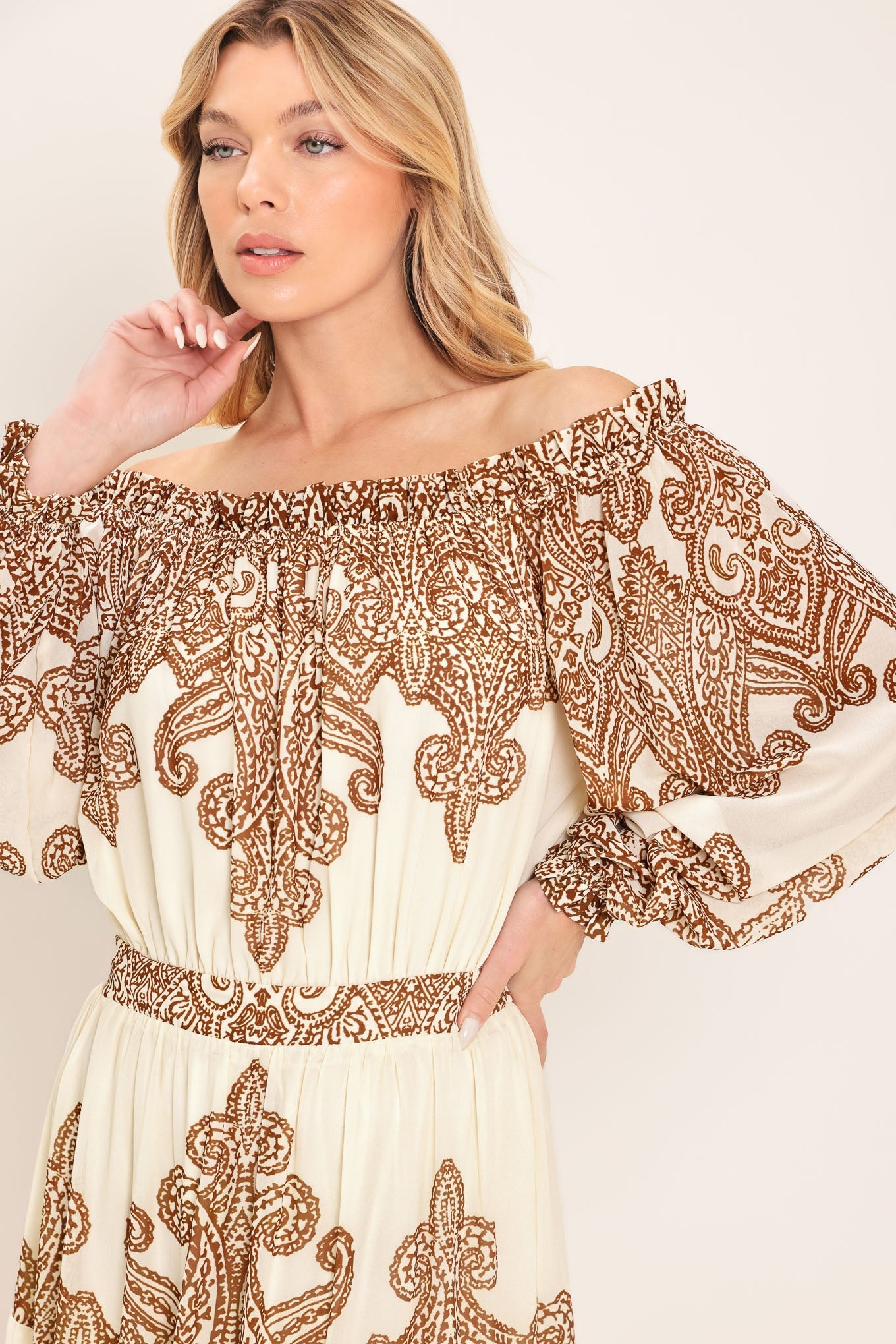 BELLA TERRA WOVEN MAXI DRESS