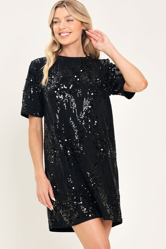 NOIR & IVORY STATEMENT DRESS
