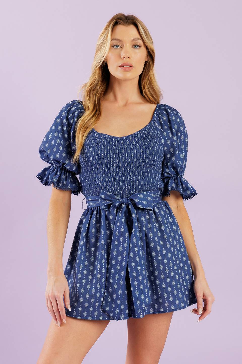 STAY ON YOUR MIND WOVEN ROMPER