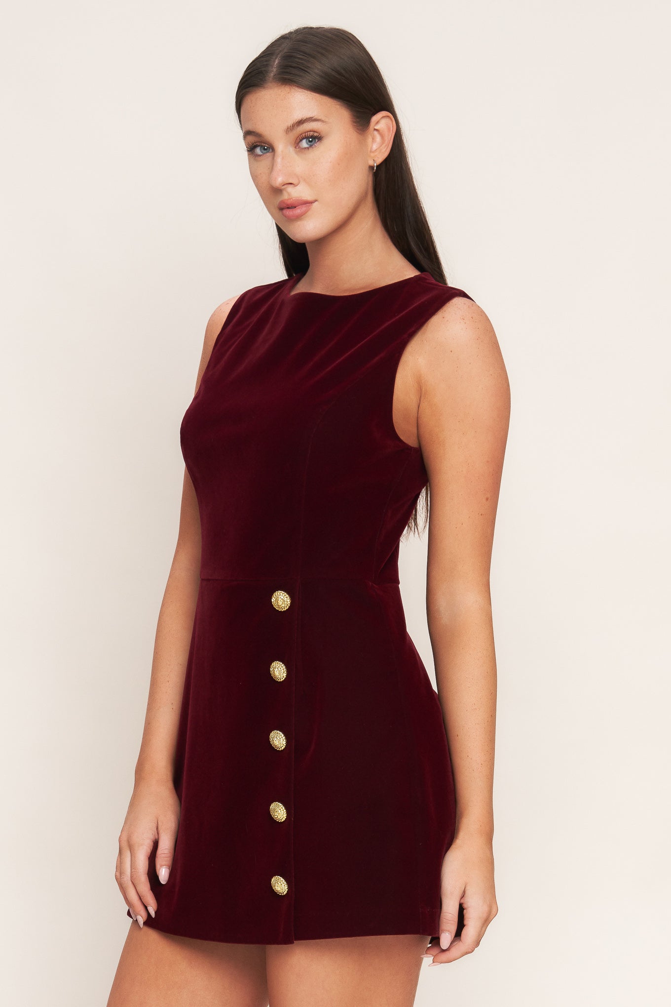 BERRY ICON VELVET ROMPER