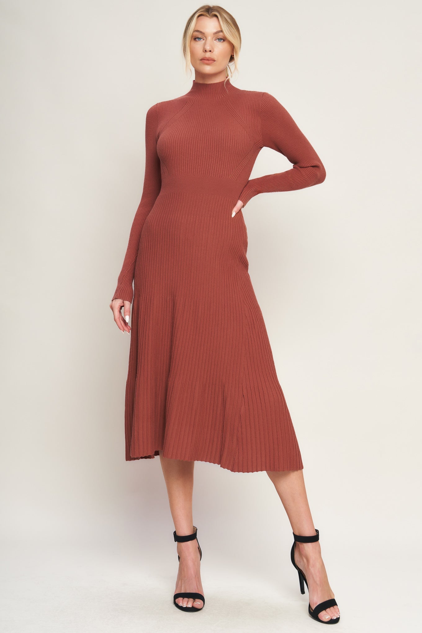 STOLEN KISSES SWEATER MIDI DRESS