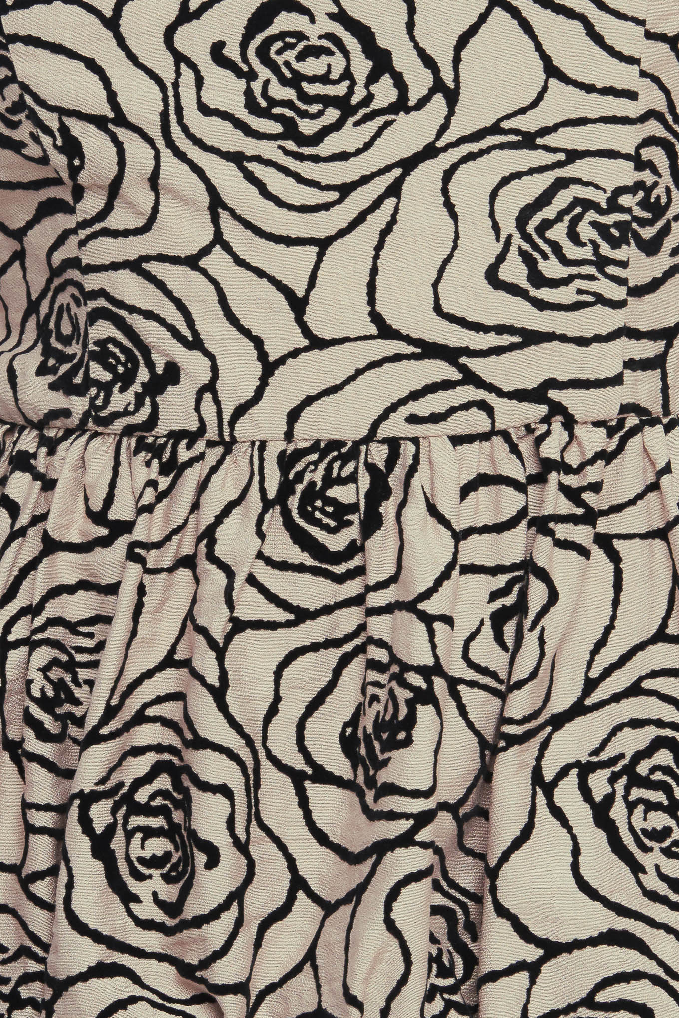 GRAPHIC GARDEN WOVEN TOP