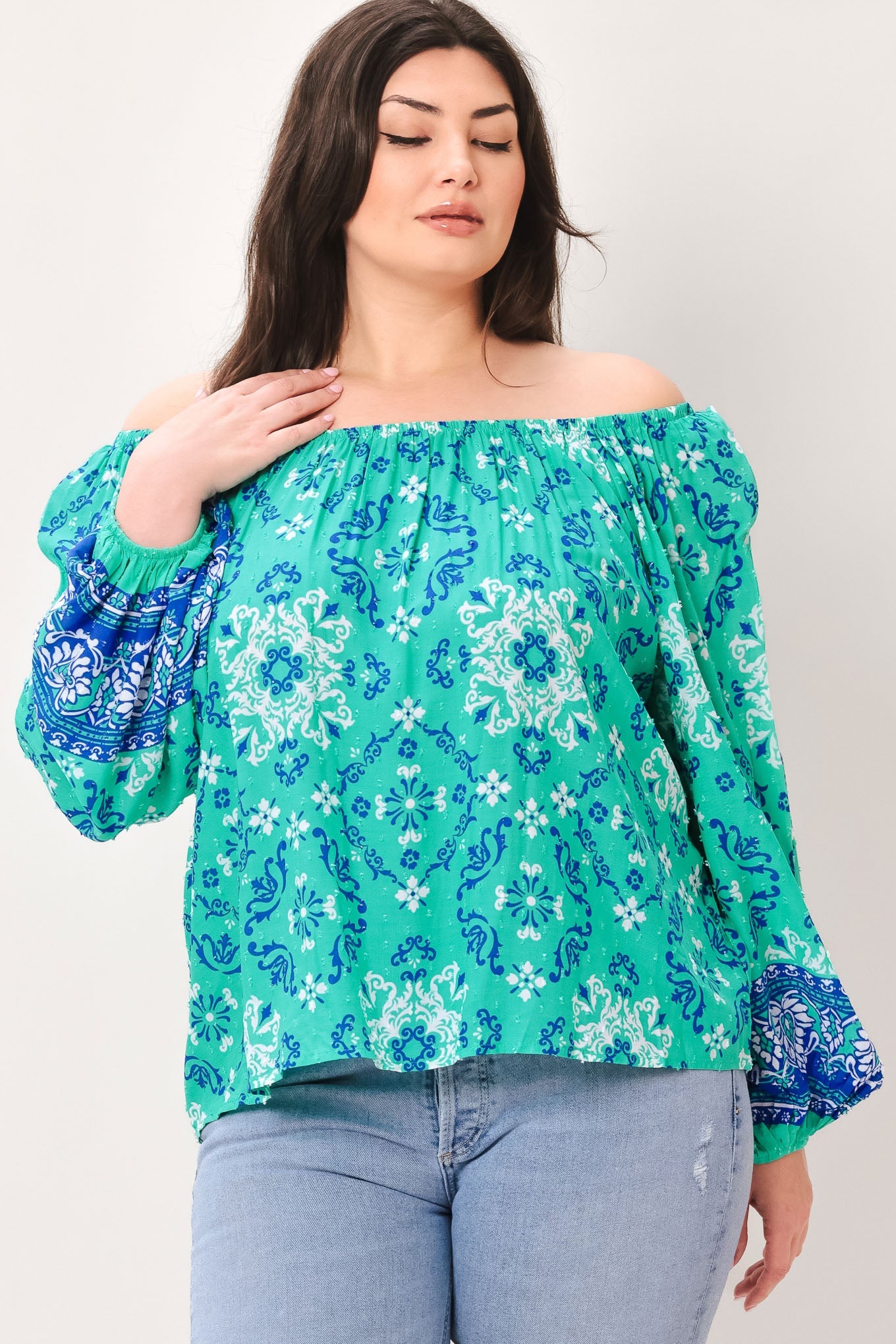 SEND MY LOVE WOVEN TOP