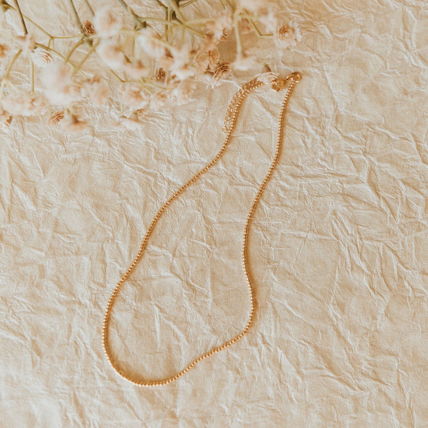 Staci Gold Filled Bead Necklace no