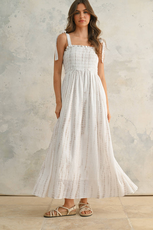 A DAY WITH YOU WOVEN LONG DRESS