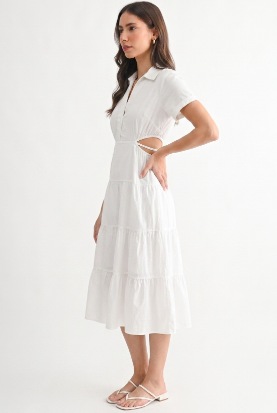 ISLA CUTOUT MIDI DRESS